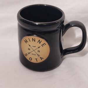 Deneen Pottery Minnesota Mug Black 1858 Loon 2017 USA